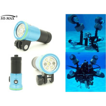 6400mah lithium battery diver diving waterproof flashlight